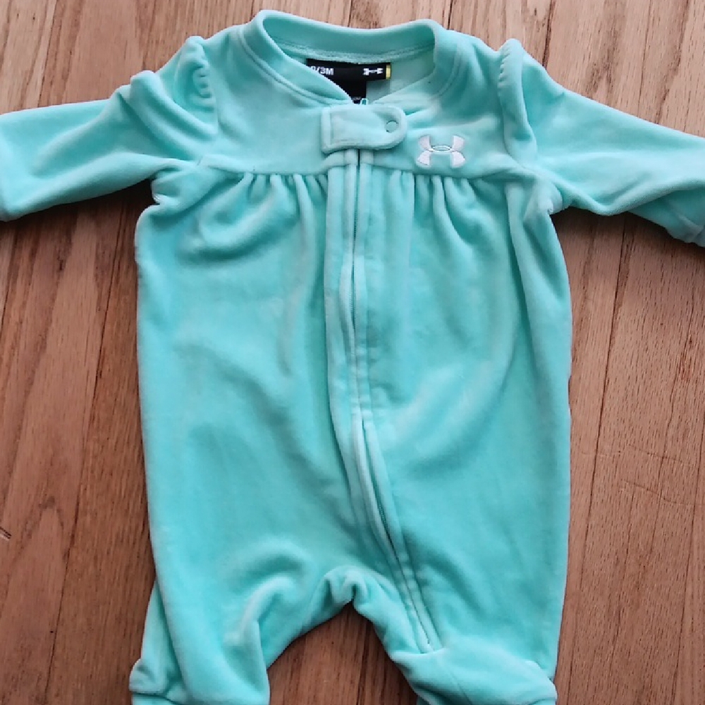 Under Armour Kids One Piece - Mint Green 0-3 Months